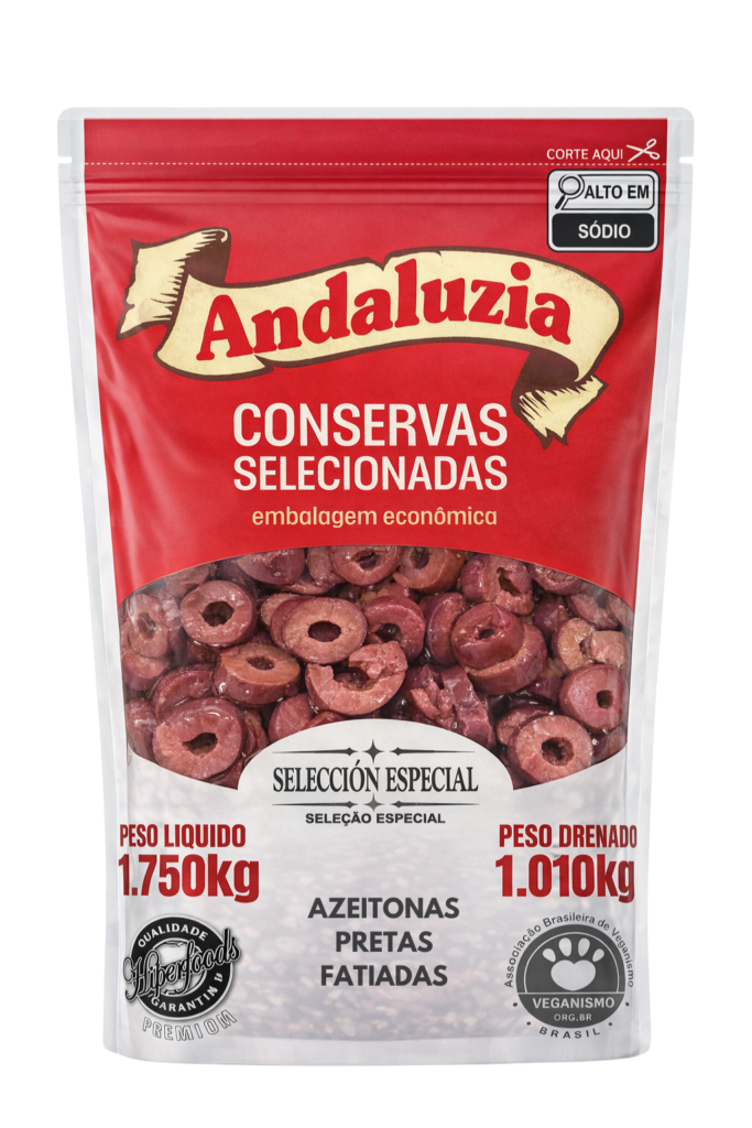 Azeitonas pretas fatiadas 1,010kg