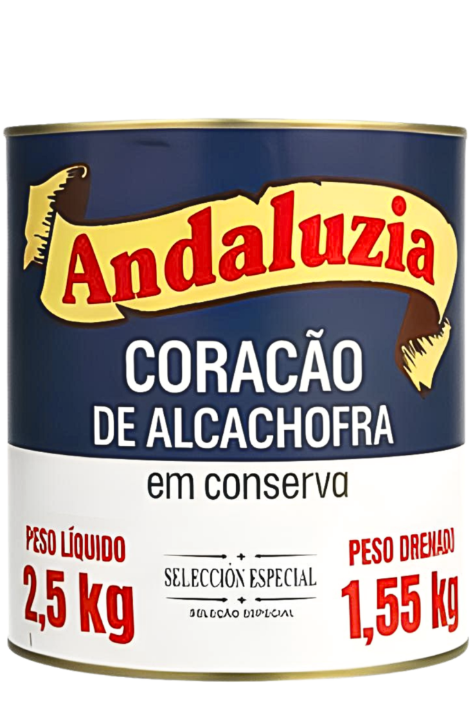 Coração de alcachofra em conserva 1,550kg