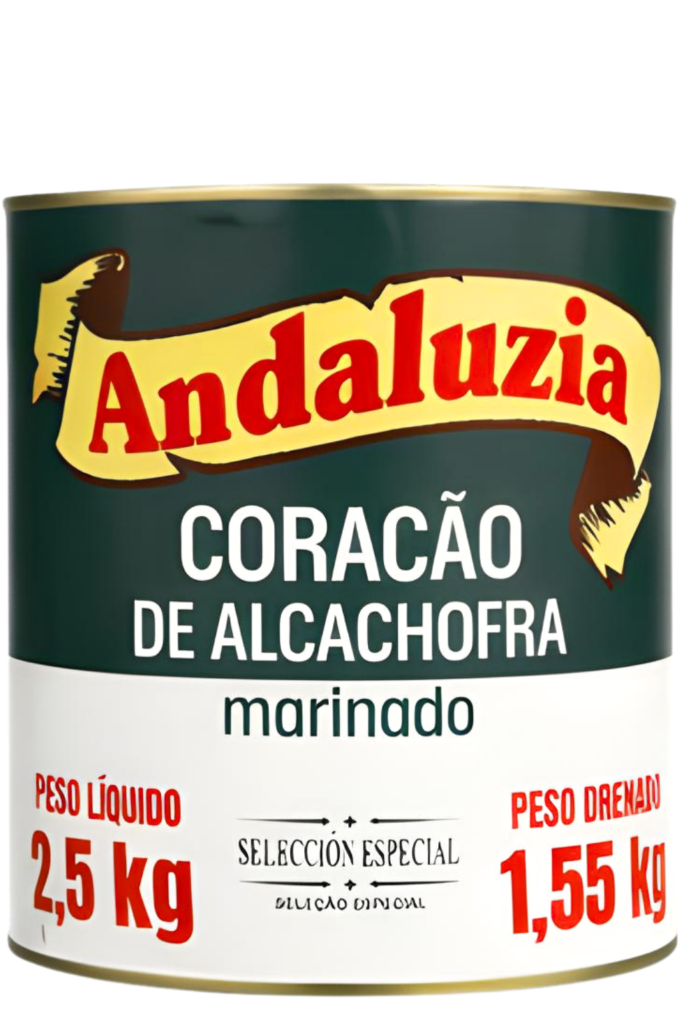 Coração de alcachofra marinado em conserva 1,550kg