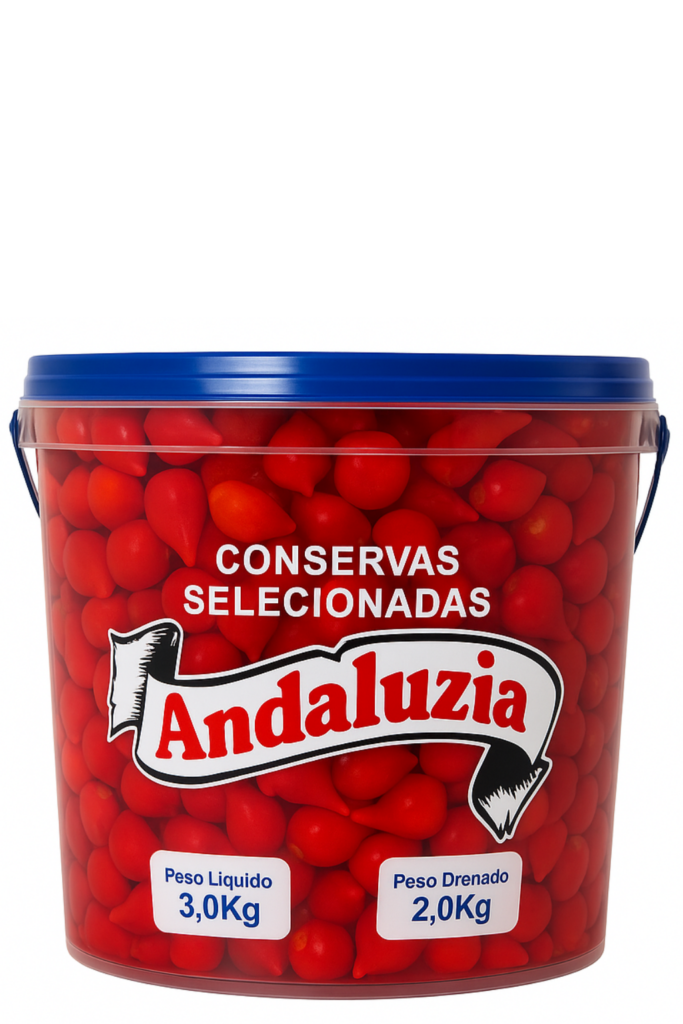 Pimenta biquinho em conserva 2,000kg