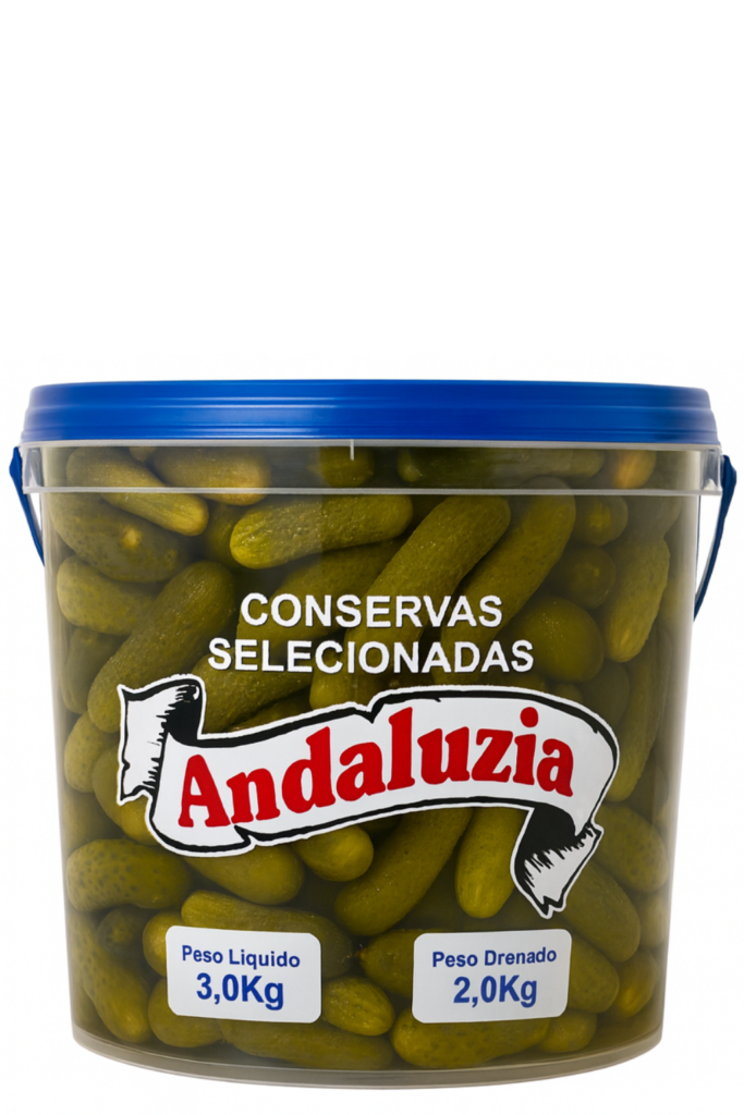 Pepininhos cornishon em conserva 2,000kg