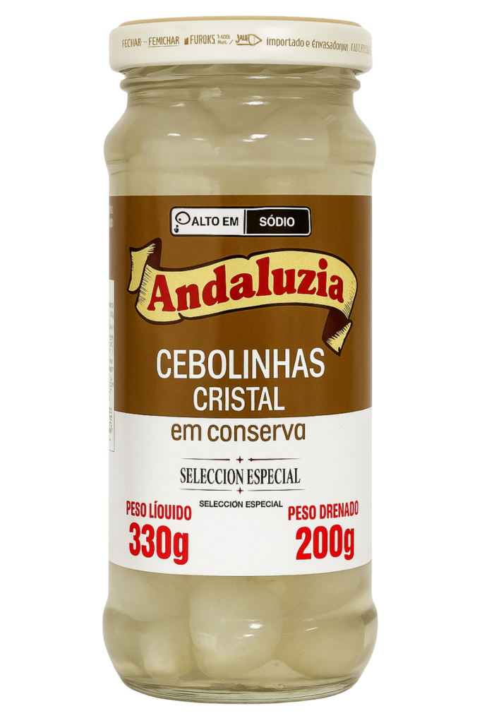 Cebolinhas cristal em conserva 200gr