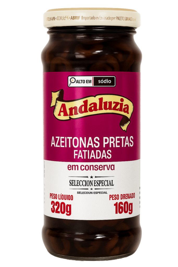 Azeitonas pretas fatiadas 160gr