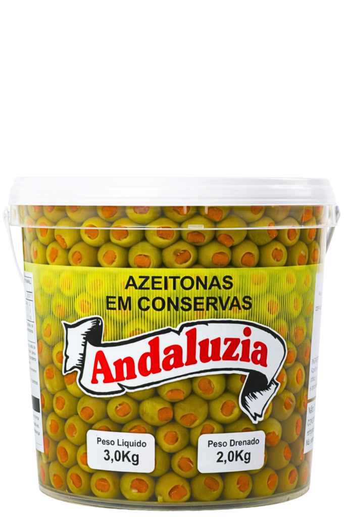 Azeitonas verdes recheadas 2,000kg