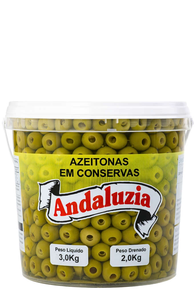 Azeitonas verdes sem caroço 2,000kg