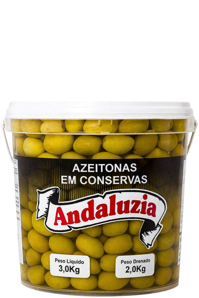 Azeitonas verdes com caroço 2,000kg