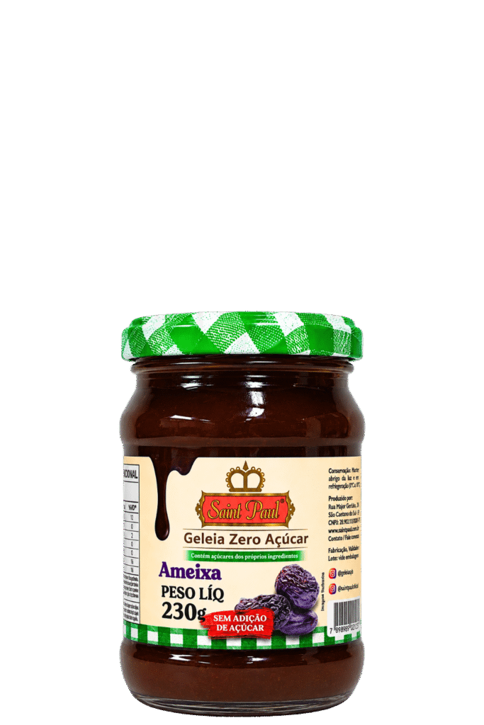 Geleia zero açúcar de ameixa 230gr