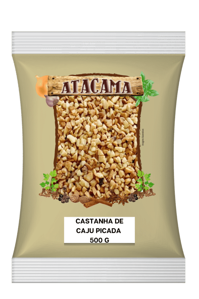Castanha de cajú xerém/picadas sem casca 500gr