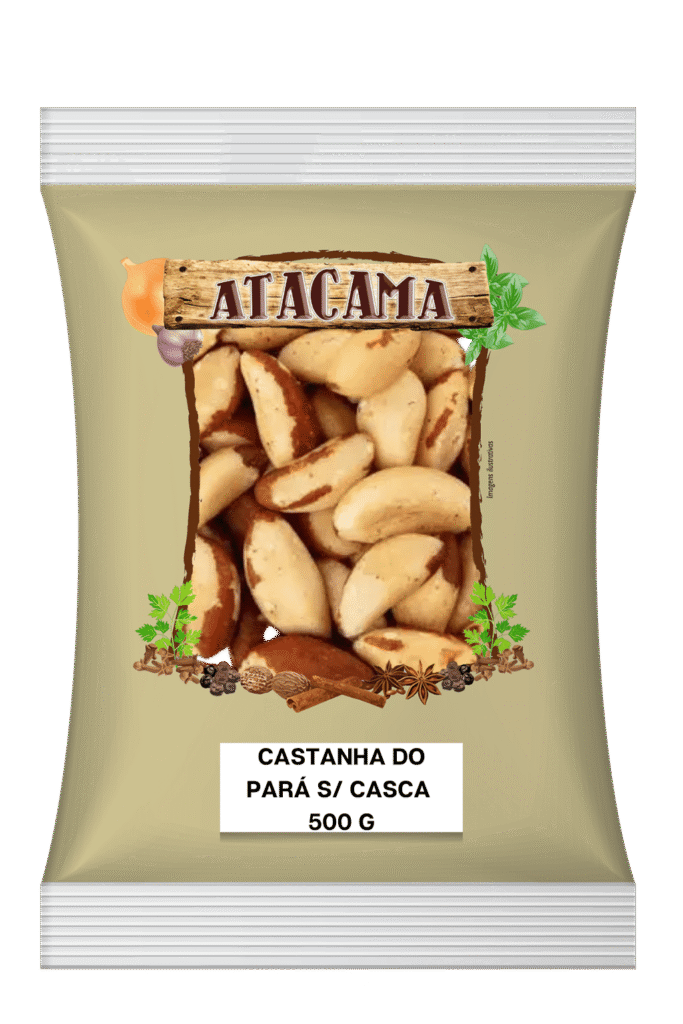 Castanha do Pará sem casca 500gr