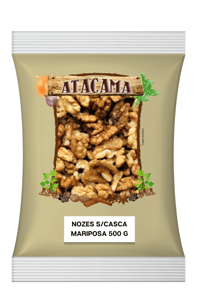 Nozes sem casca mariposa/metades 500gr